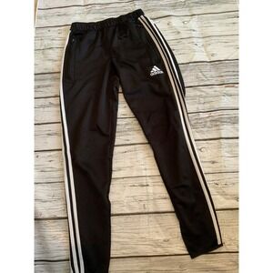 Adidas Mens Climacool Tiro Training Pants Black White Striped Track Joggers S